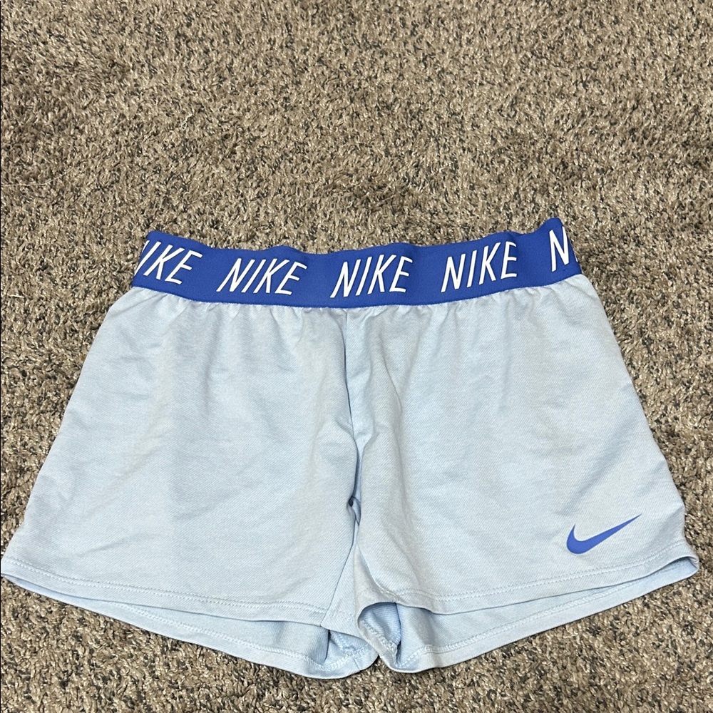 Nike Girl’s Athletic Shorts in Light Blue